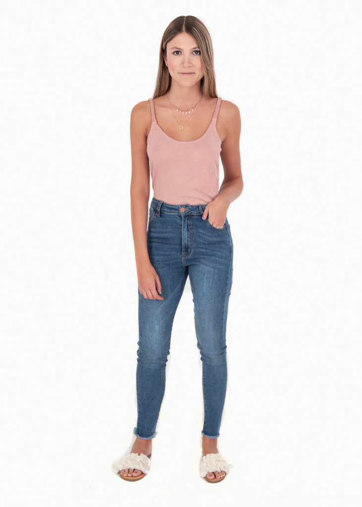 Blusa con tiras de trenza para mujer - Flashy