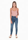 Blusa con tiras de trenza para mujer - Flashy