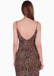Vestido de tiras largo en estampado - FEIJOA