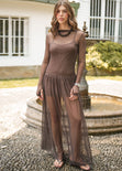 Vestido largo en mesh - OAXACA
