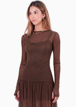 Vestido largo en mesh - OAXACA