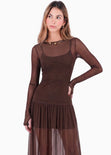 Vestido largo en mesh - OAXACA