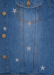 Chaqueta indigo con estrellas para mujer - Flashy